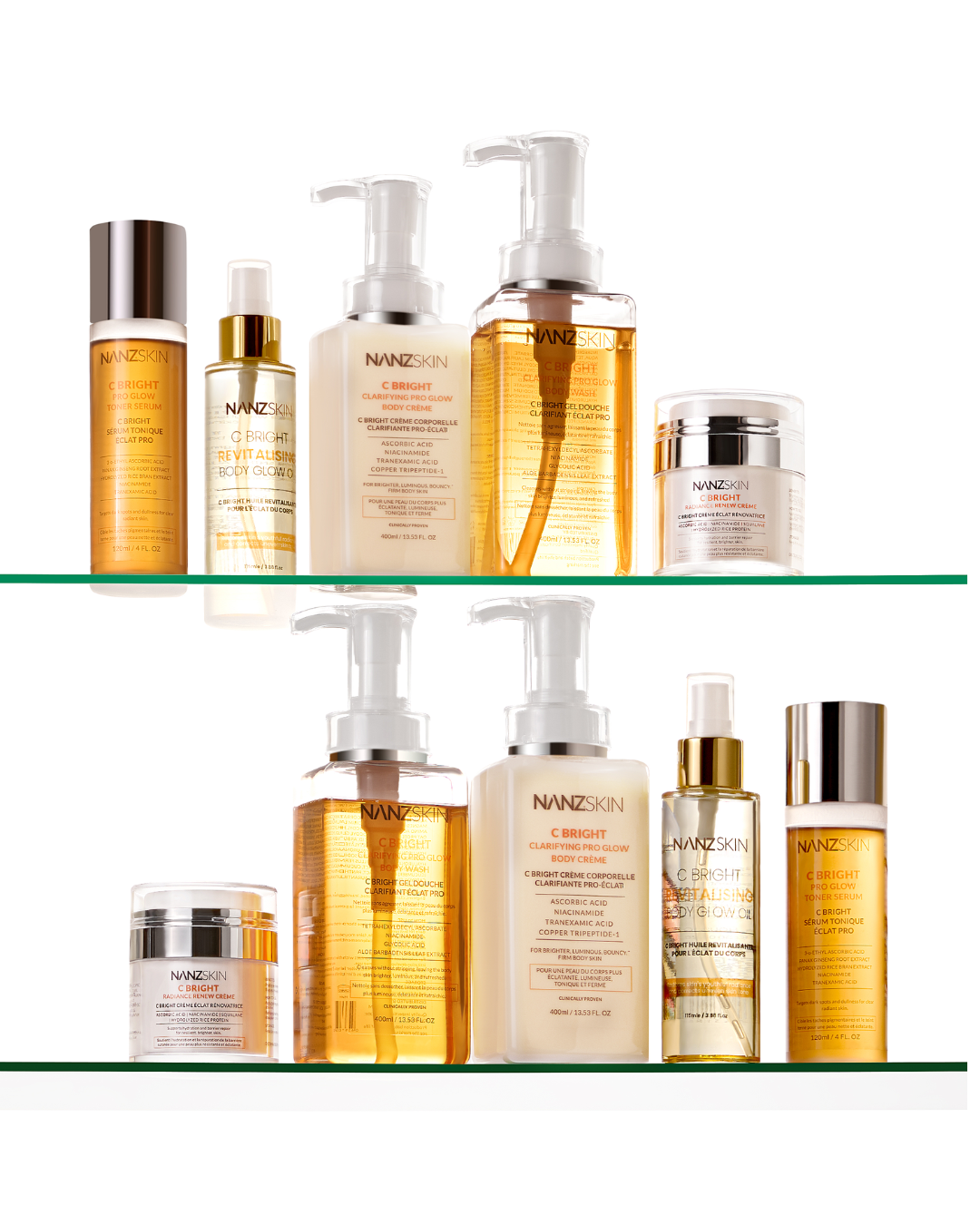 C BRIGHT BUNDLE. 1 WEEK TOT EEN STRALENDE HUID (GEZICHT/LICHAAM)