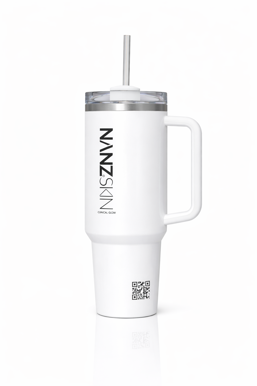 NANZSKIN Signature Insulated Bottle - White
