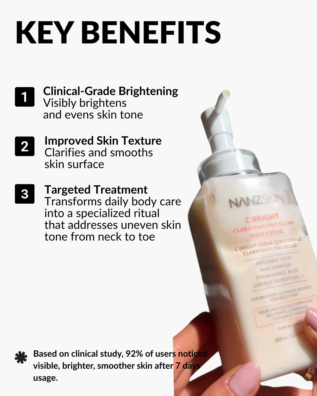 C BRIGHT Verhelderende Pro Glow Body Crème