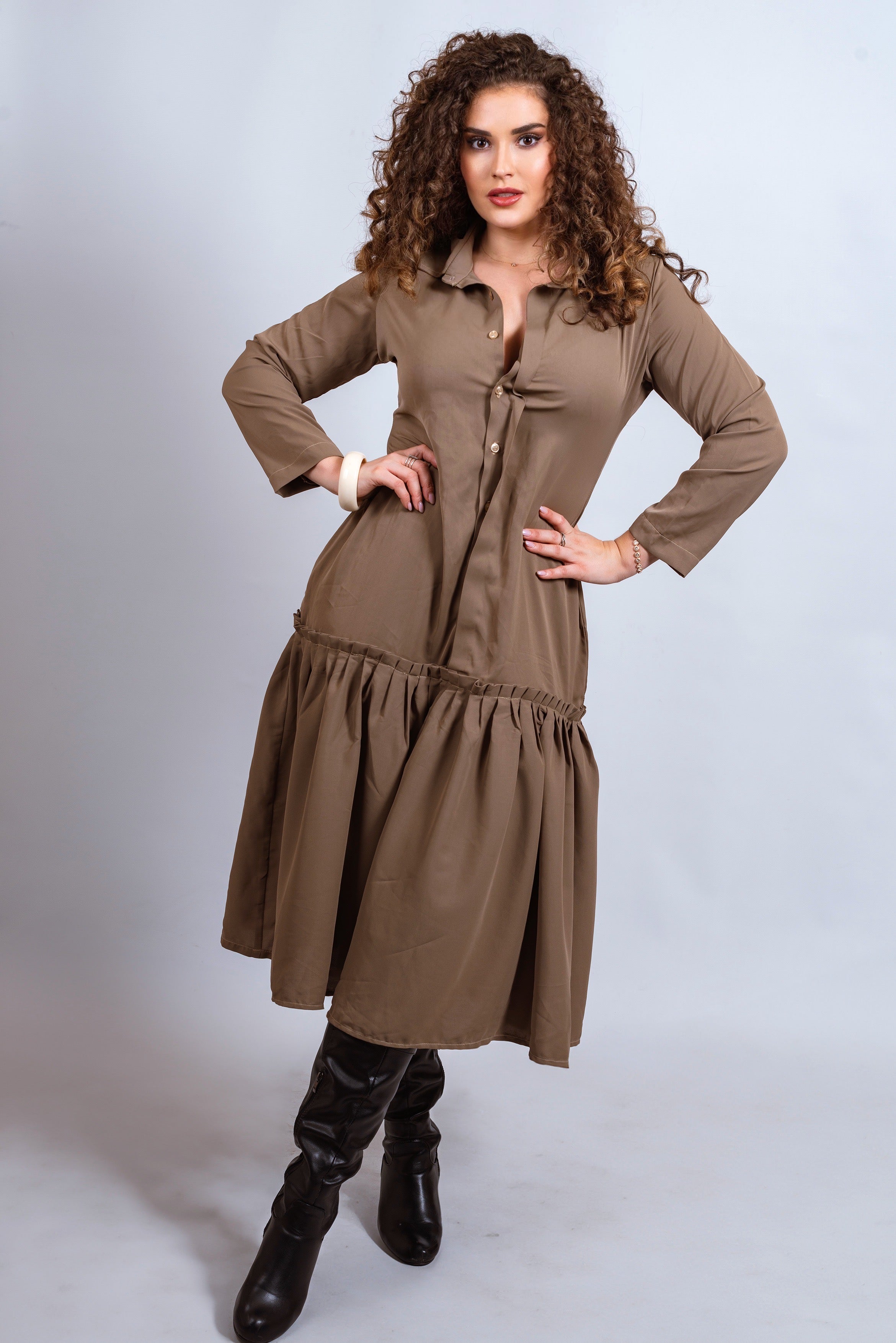 NANZ Victoria Midi-jurk