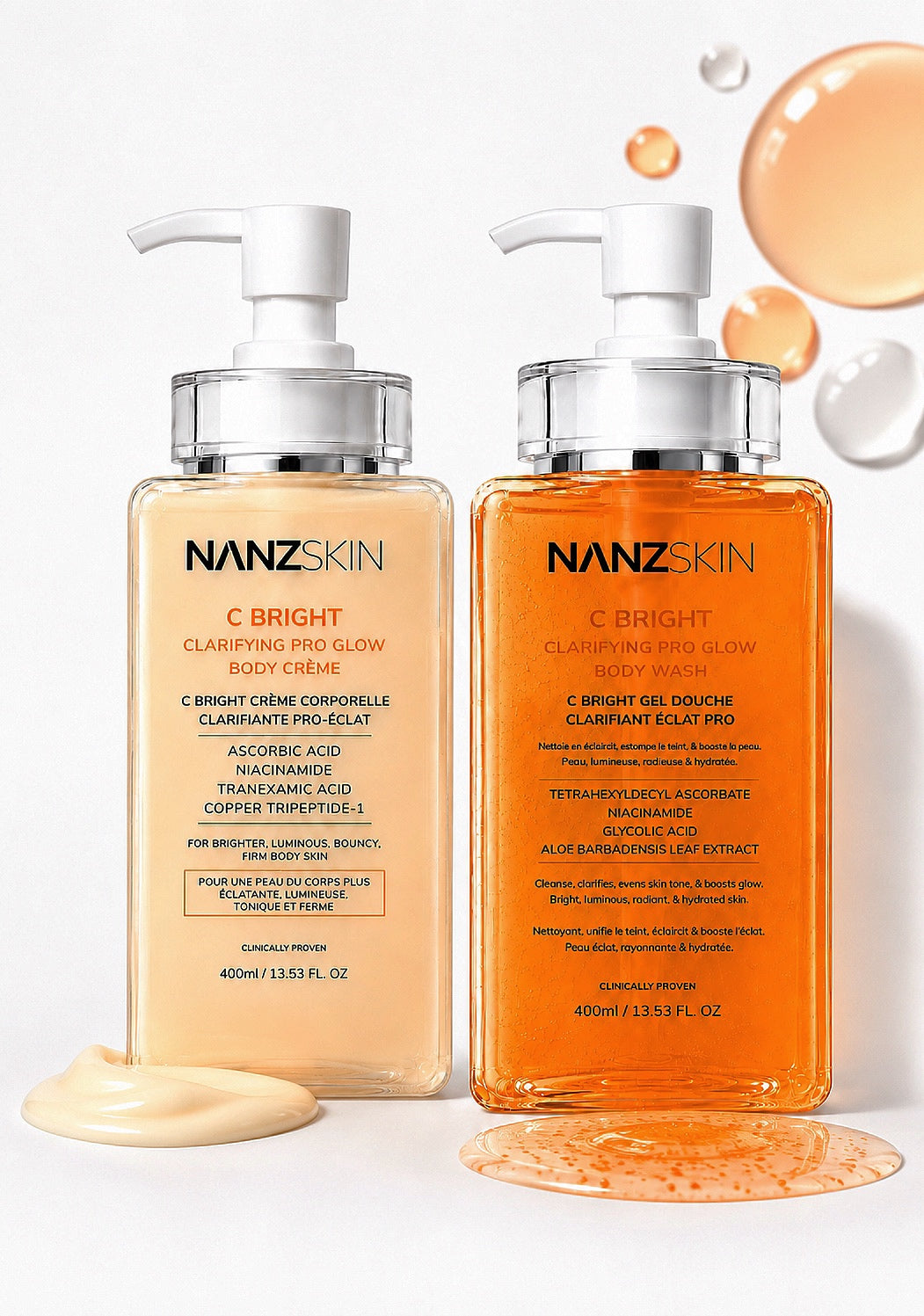 NANZSKIN C BRIGHT Clarifying Pro Glow Body Wash