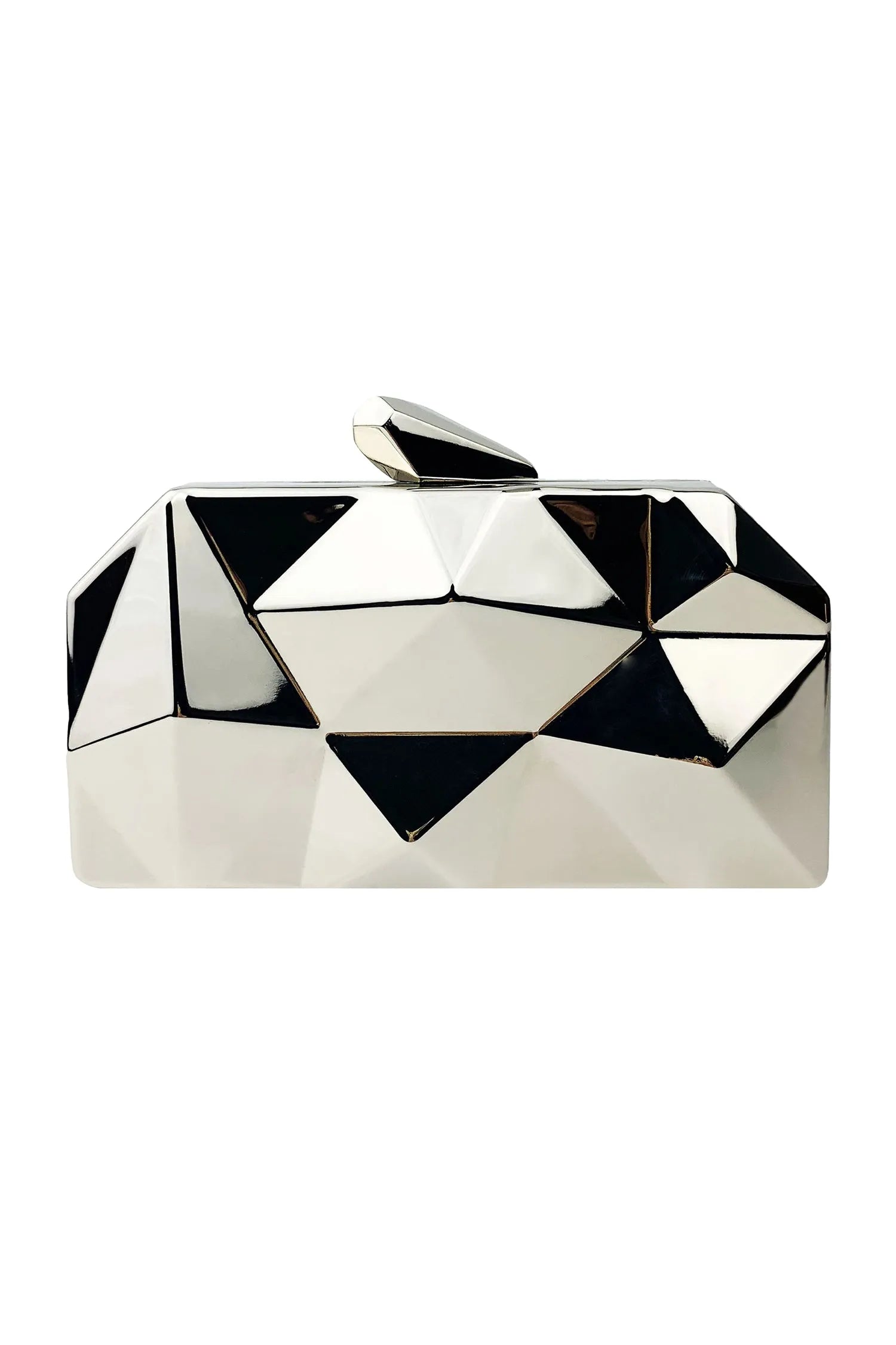 NANZ Nina Metallic Clutch Bag