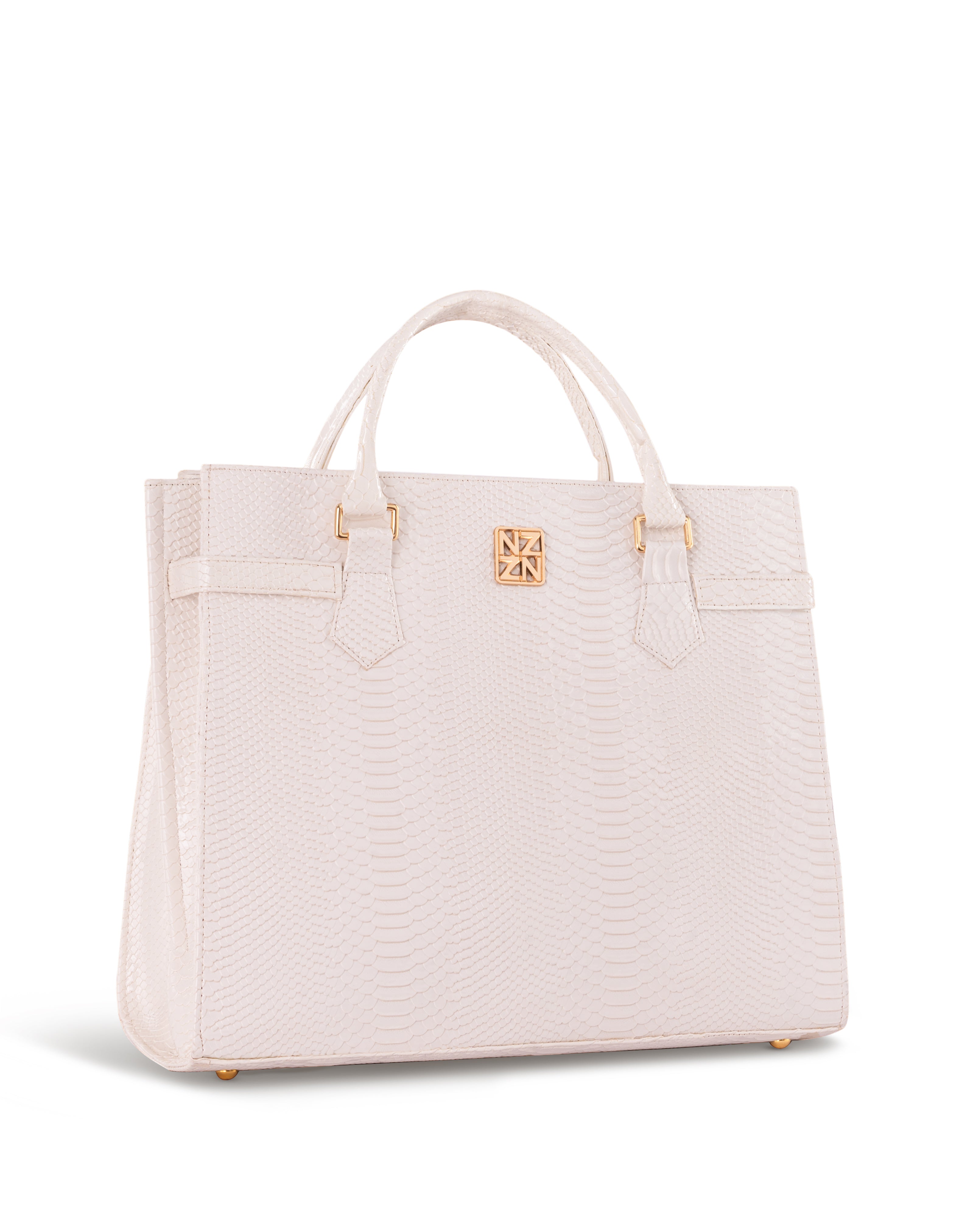 NANZ Majesté Maxi Tote Handtas - Wit