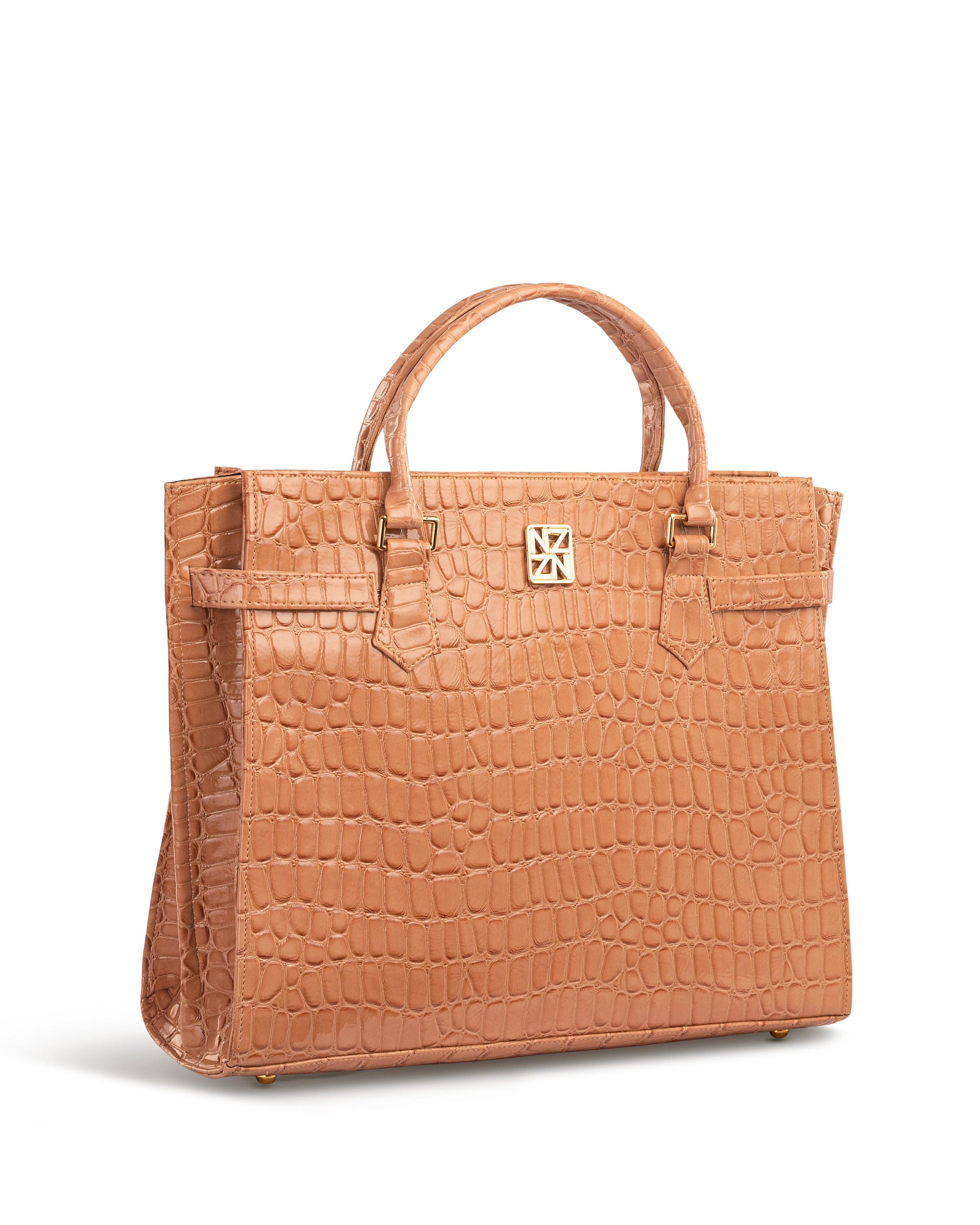 NANZ Majesté Maxi Tote Handtas - Bruin