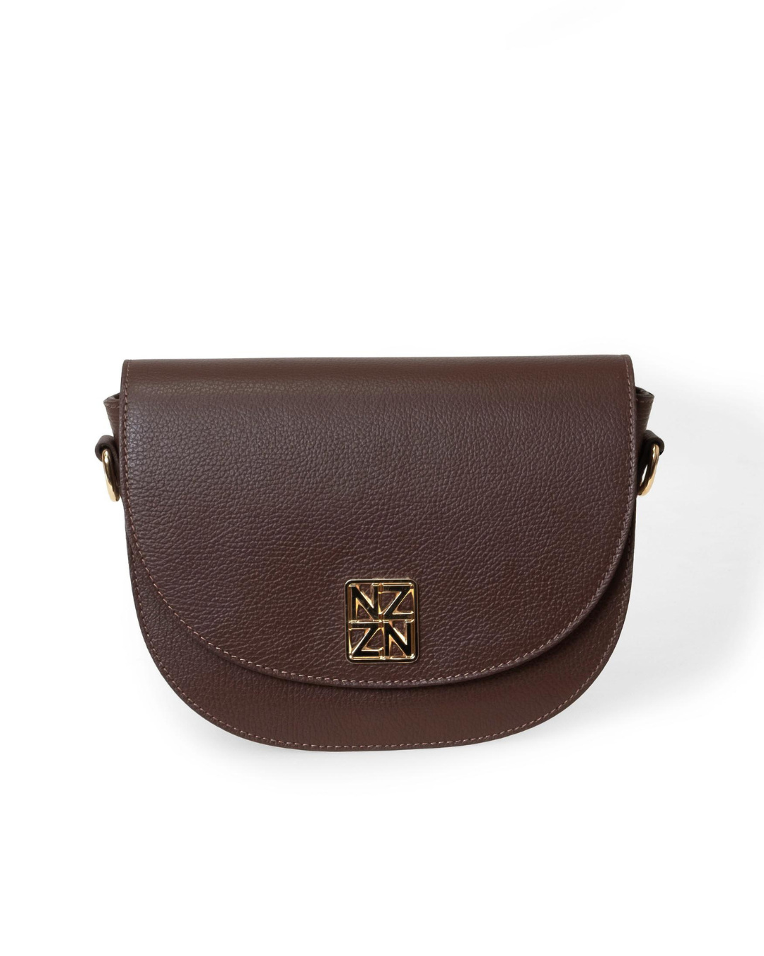 NANZ Allegra Iconic Crossbody Handtas - Bruin