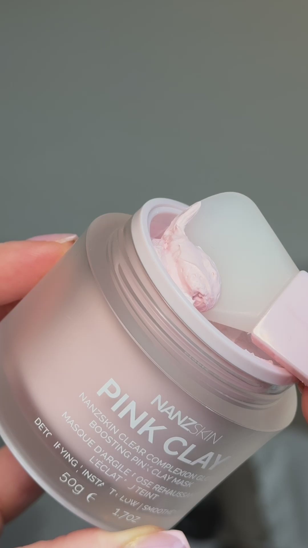 NANZSKIN Clear Complexion Glow Boosting Roze Kleimasker