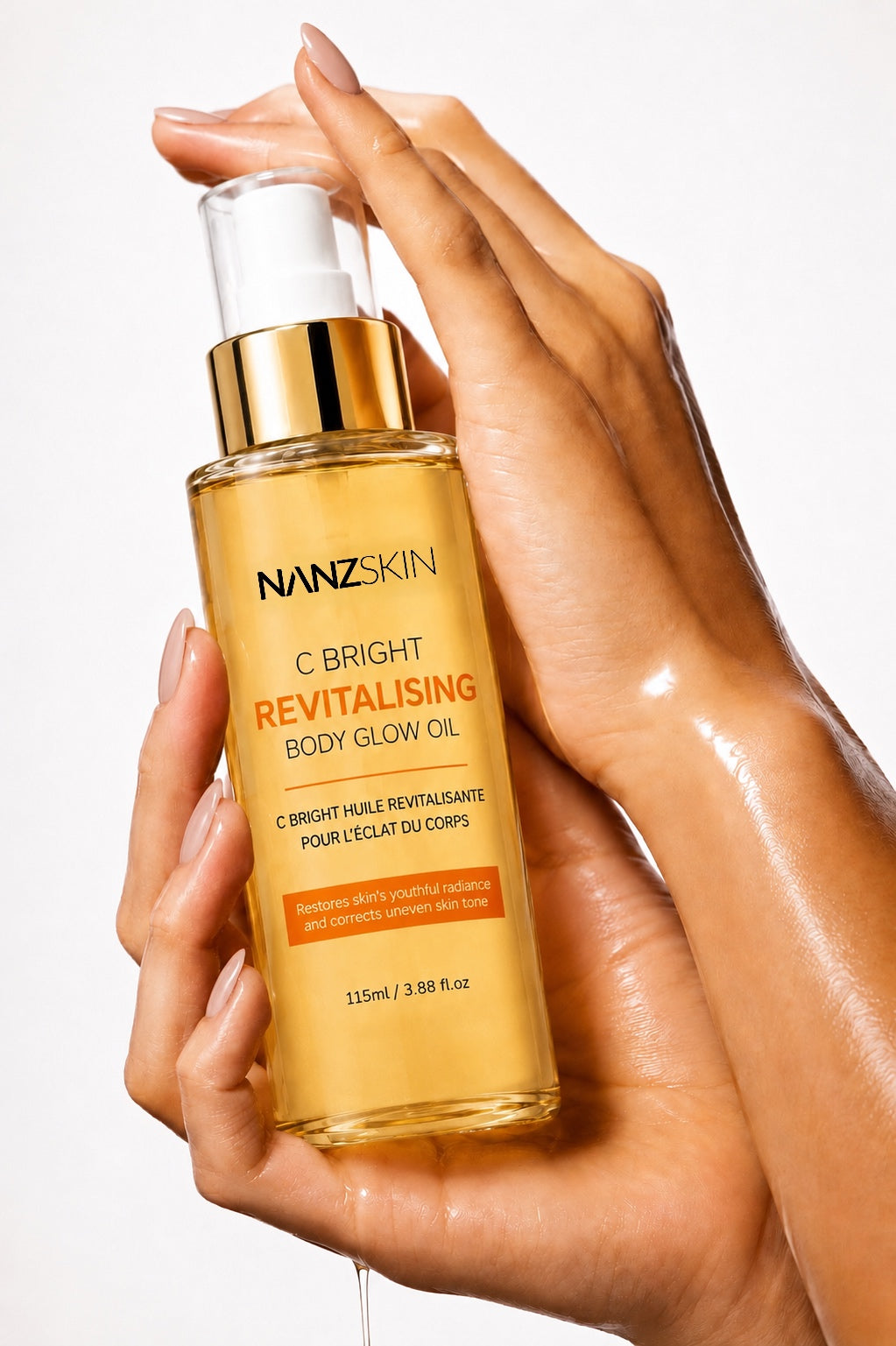 NANZSKIN C Bright Revitaliserende Body Glow Olie