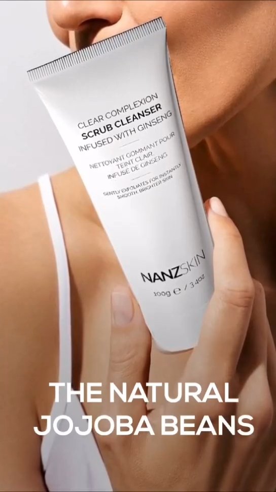 NANZSKIN heldere teint zachte scrub reiniger