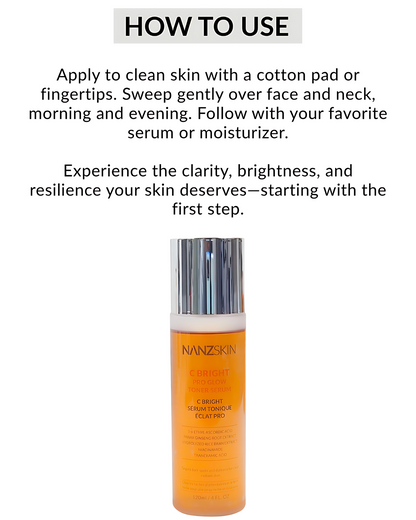 C BRIGHT PRO GLOW TONER SERUM