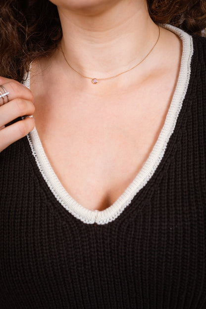 NANZ oversized gebreide co-ordset met randlijn in zwart