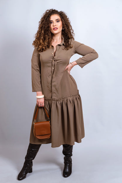 NANZ Victoria Midi-jurk