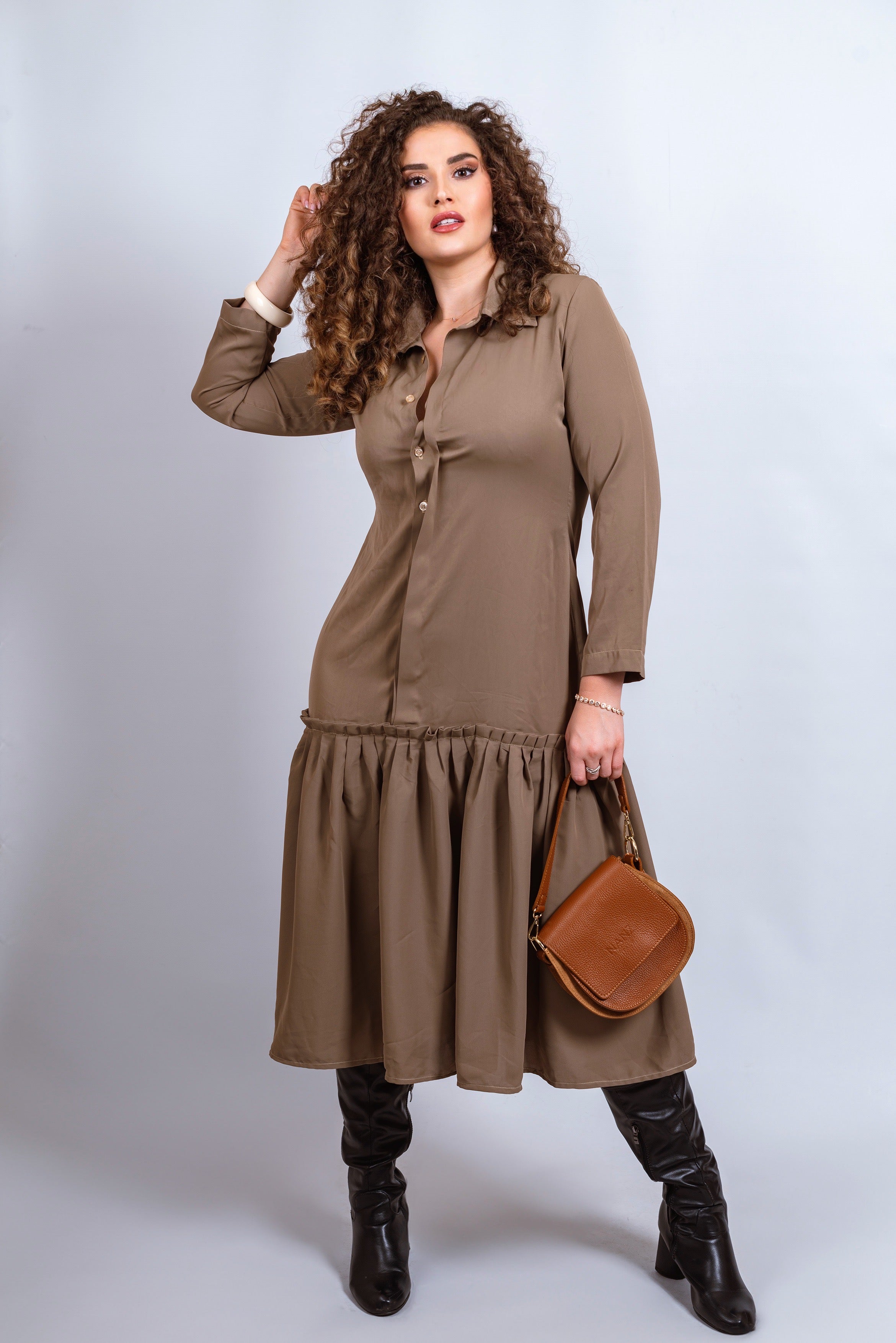 NANZ Victoria Midi-jurk