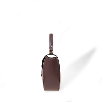 NANZ Lucella Sculptuur Handtas - Bordeauxrood