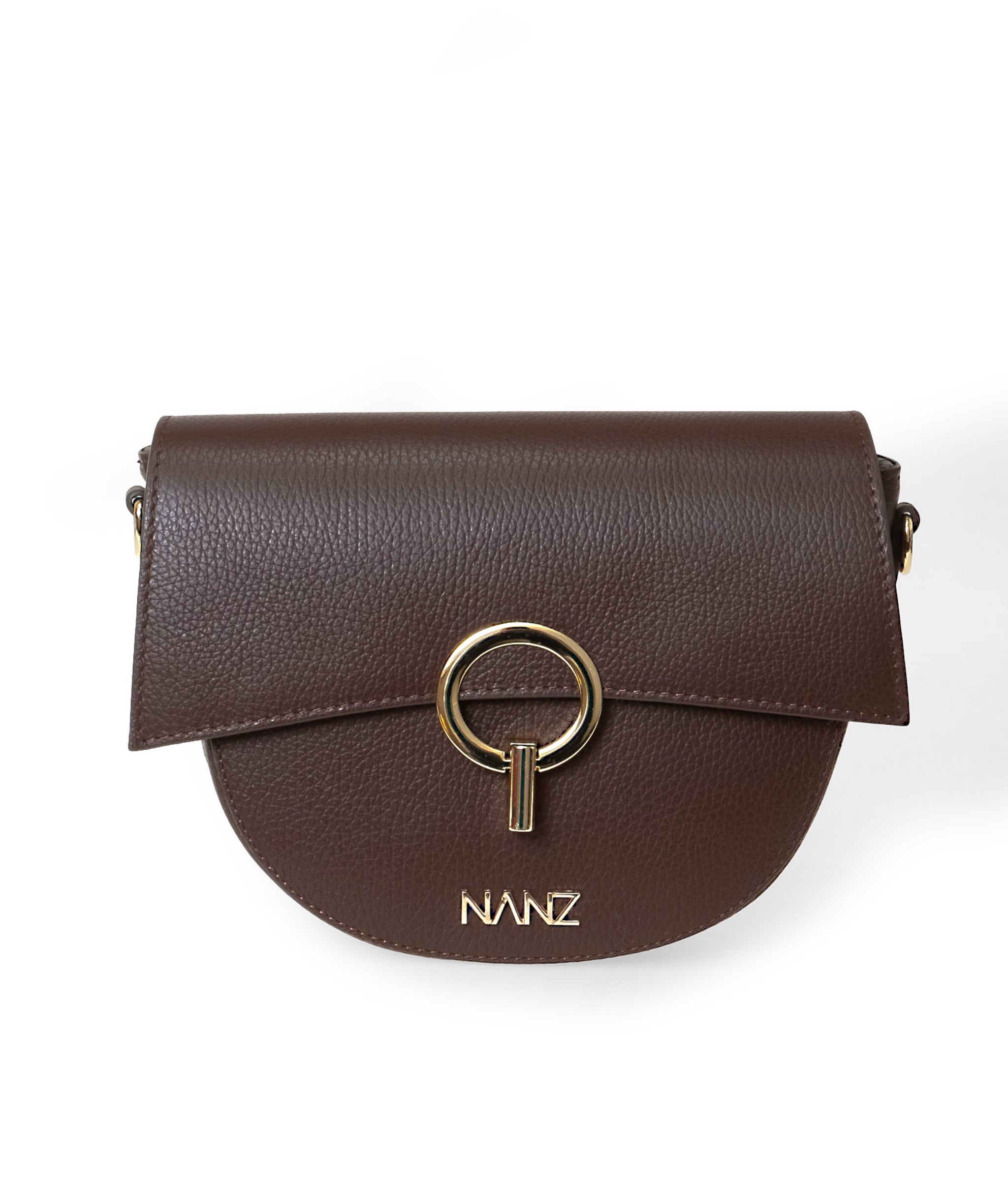 NANZ Camilla Heritage Crossbody handtas - Bruin