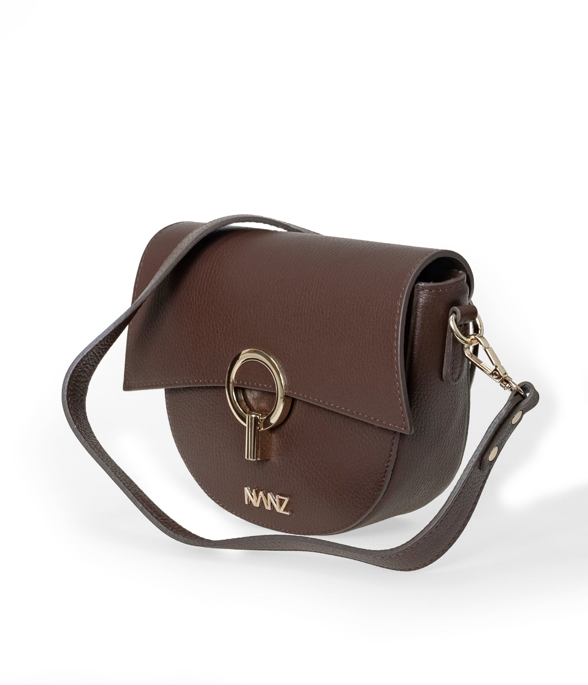 NANZ Camilla Heritage Crossbody handtas - Bruin