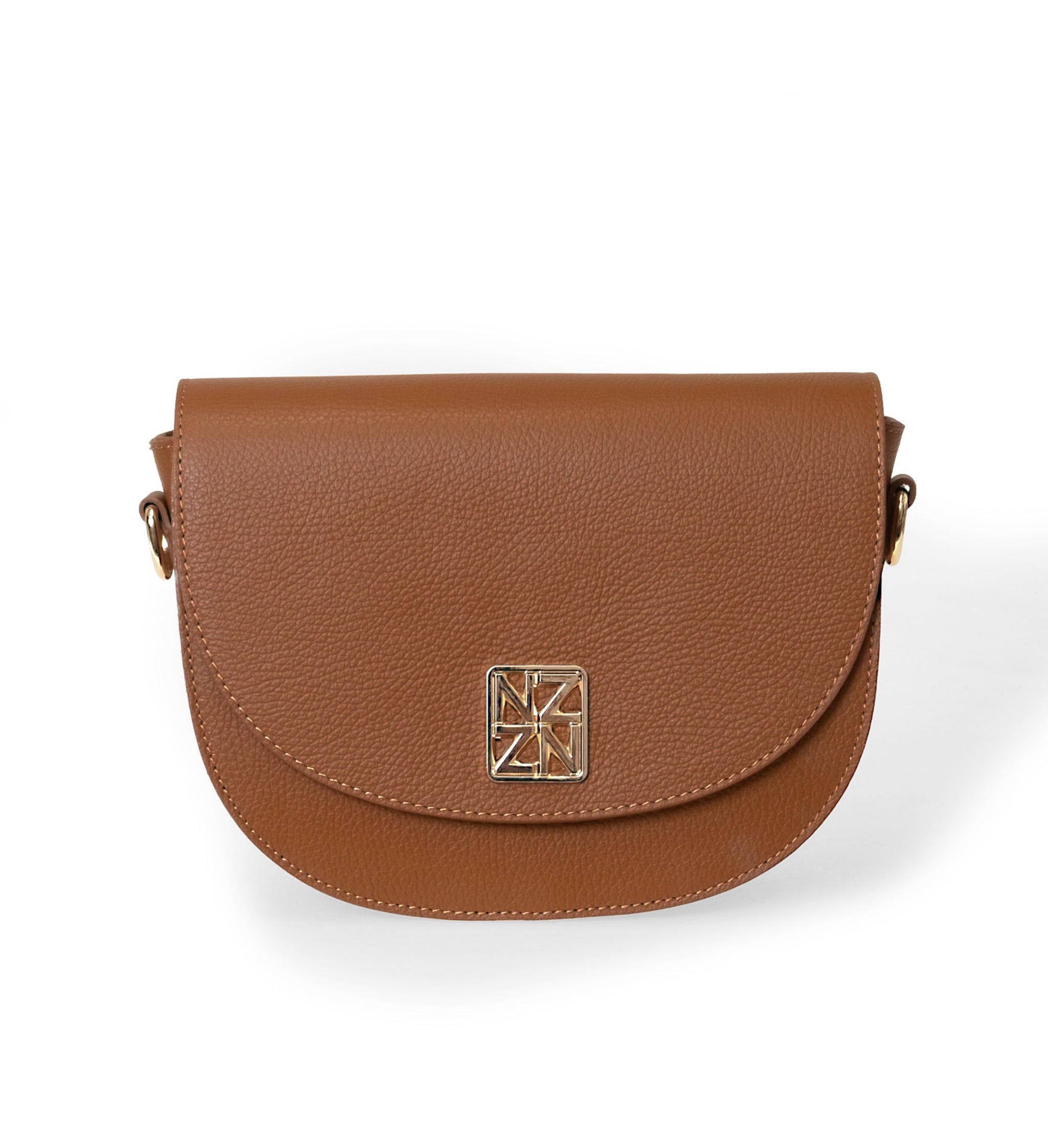 NANZ Allegra iconische crossbody handtas - bruin