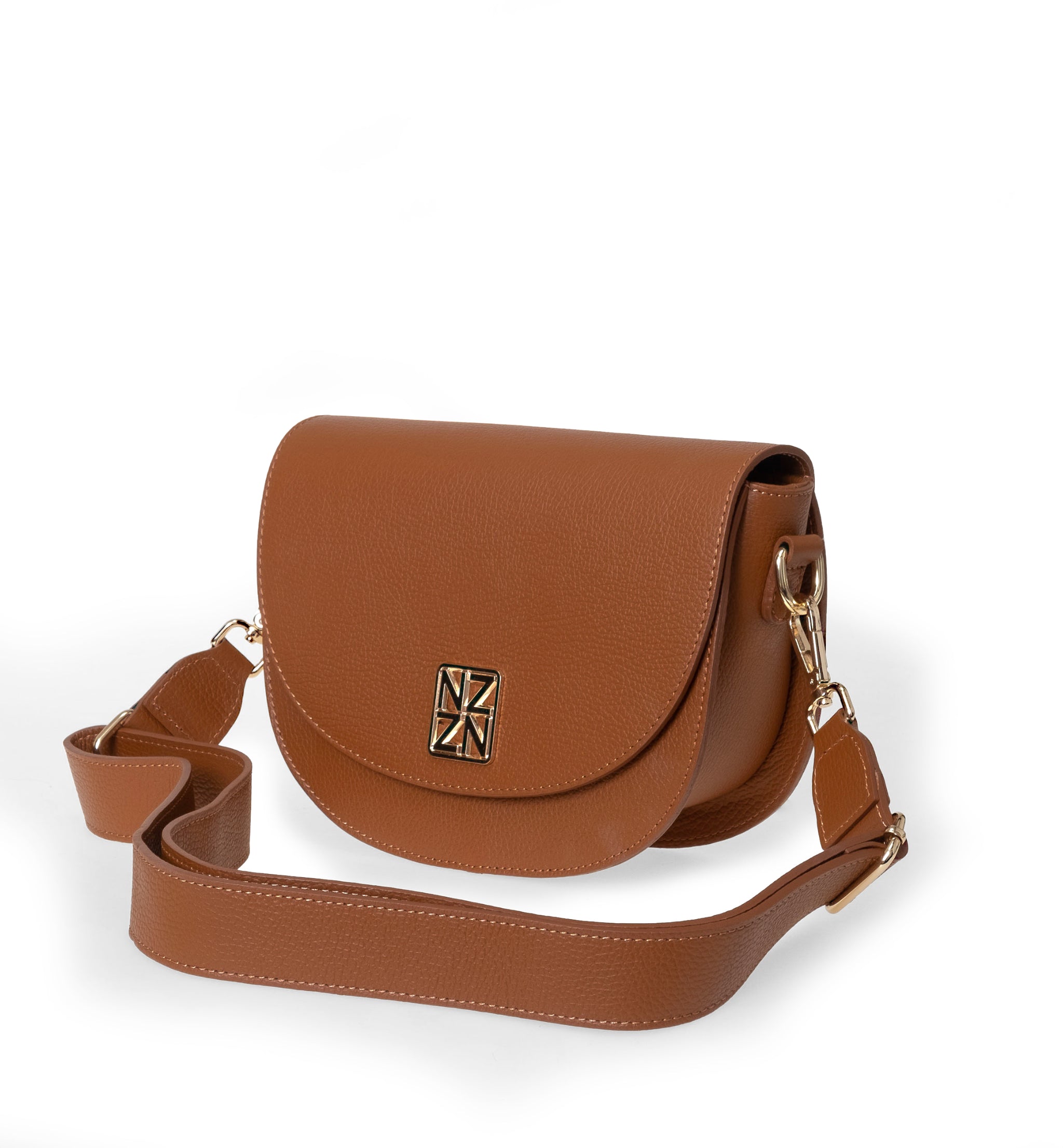 NANZ Allegra iconische crossbody handtas - bruin