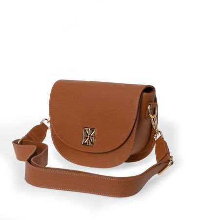 NANZ Allegra iconische crossbody handtas - bruin