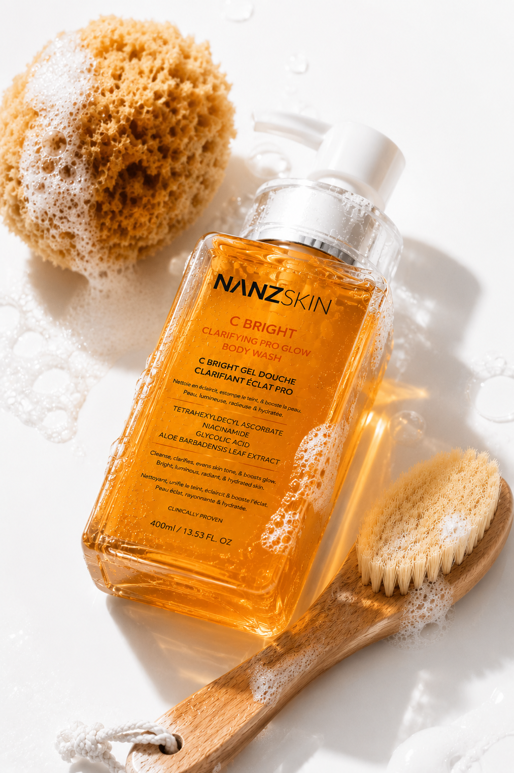 NANZSKIN C BRIGHT Clarifying Pro Glow Body Wash