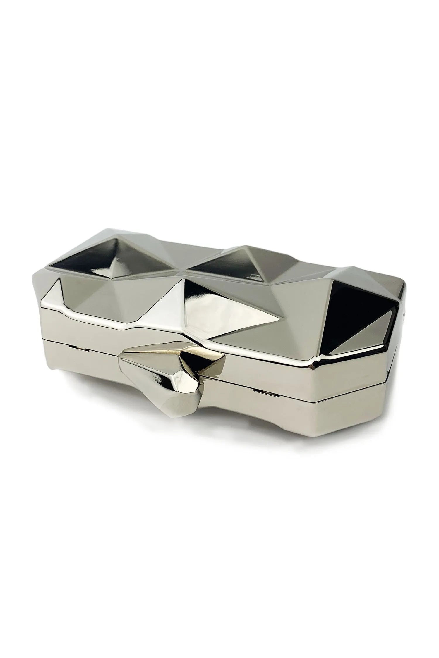NANZ Nina Metallic Clutch Bag