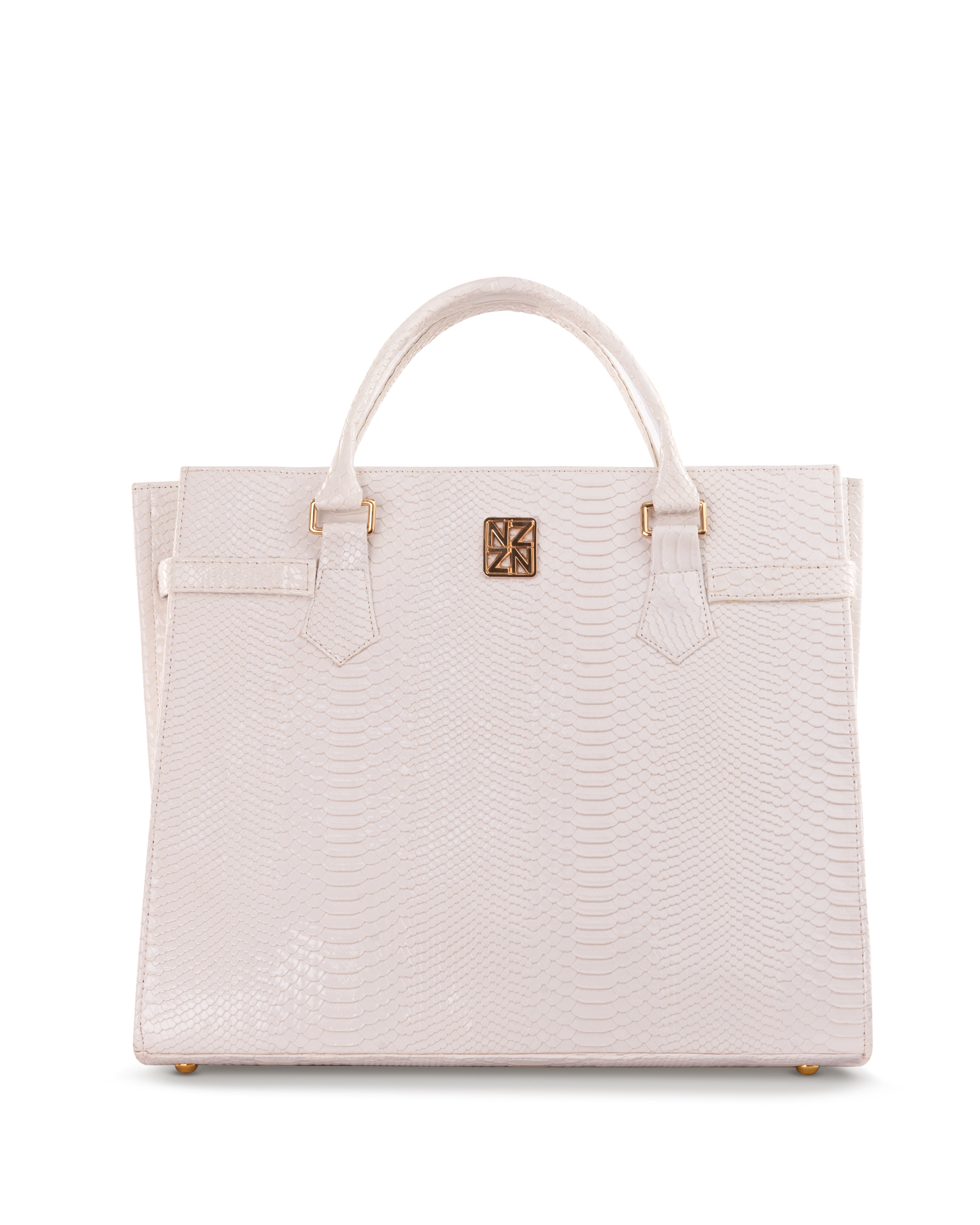 NANZ Majesté Maxi Tote Handtas - Wit 