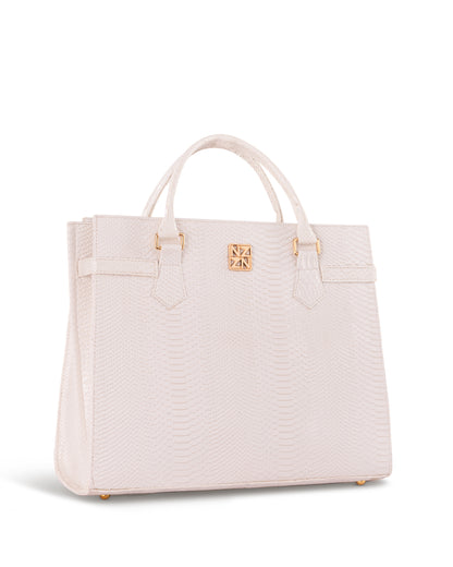 NANZ Majesté Maxi Tote Handtas - Wit 