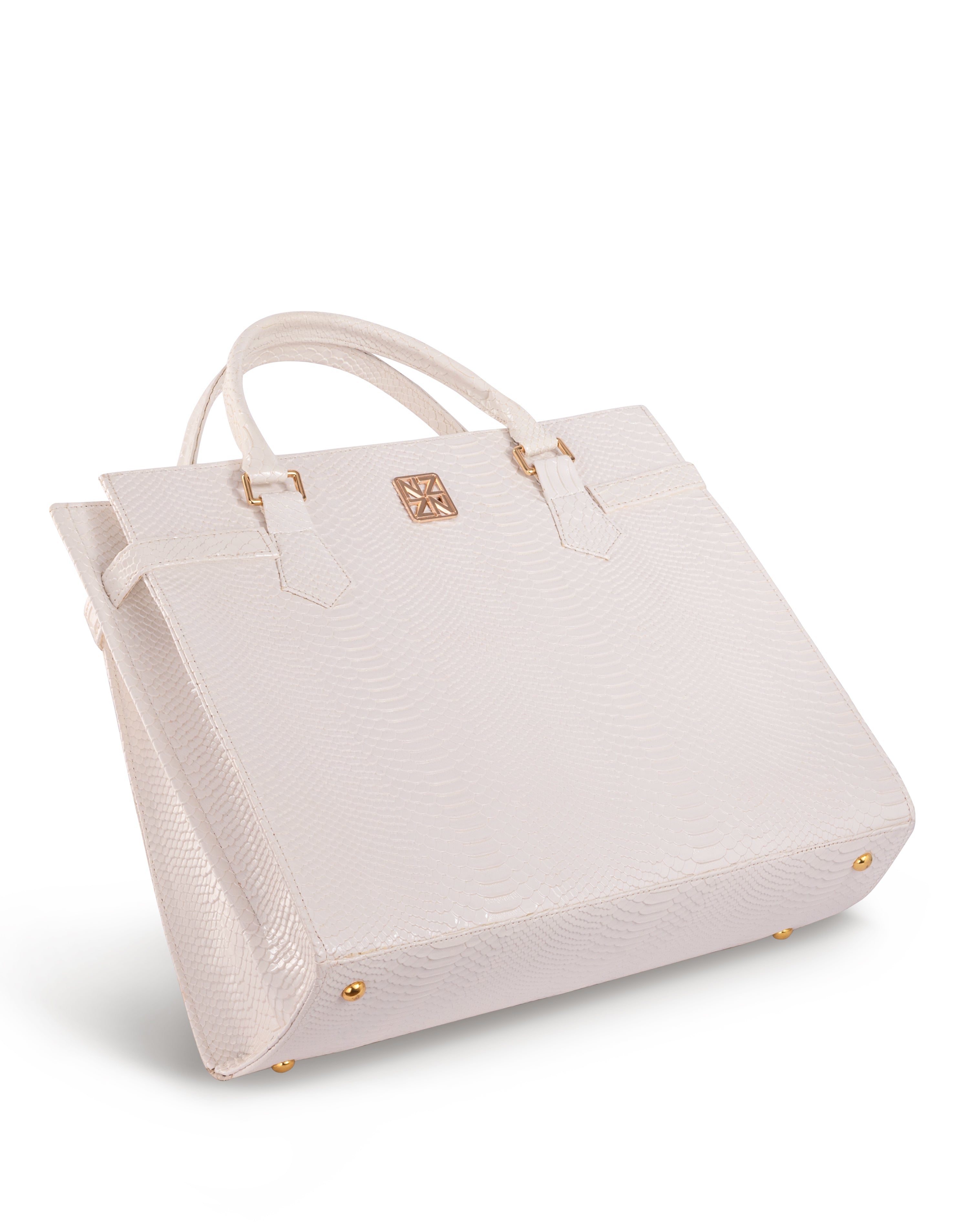 NANZ Majesté Maxi Tote Handtas - Wit 
