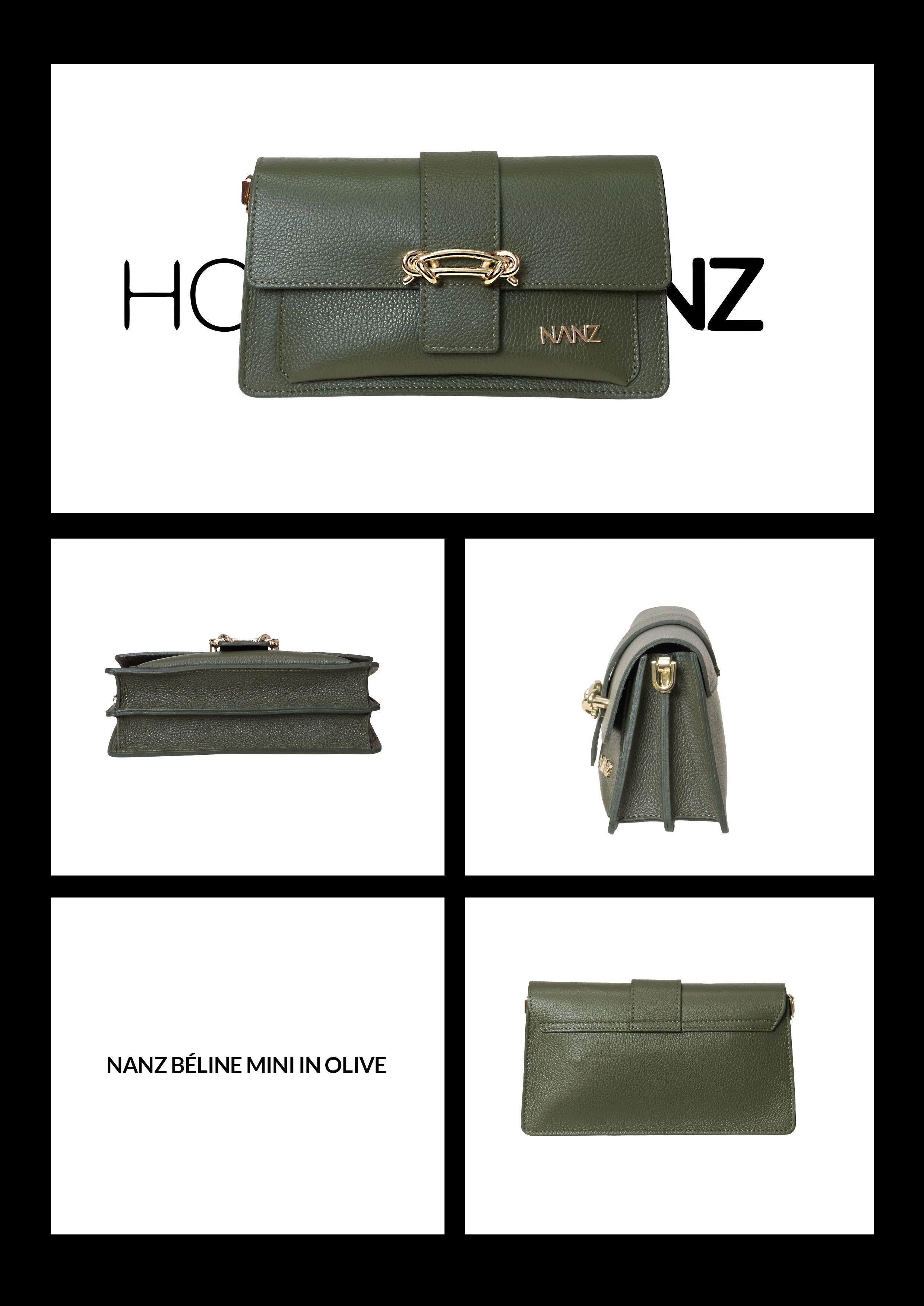 NANZ Béline Mini in Olijfgroen