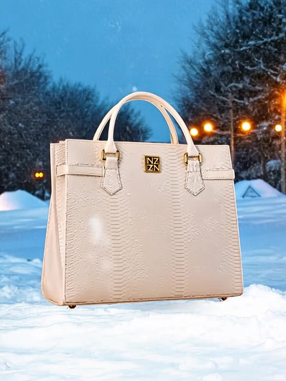 NANZ Majesté Maxi Tote Handtas - Wit 
