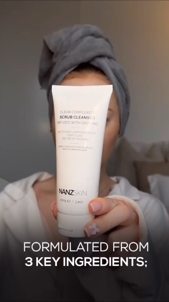 NANZSKIN heldere teint zachte scrub reiniger