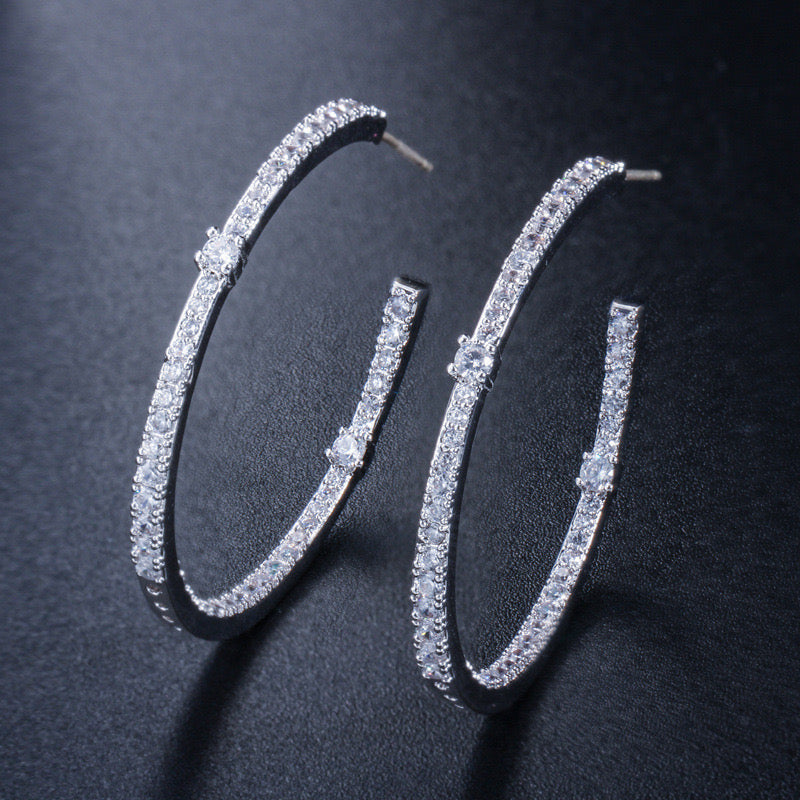 Dazzling Hoop Earrings - Oorringen